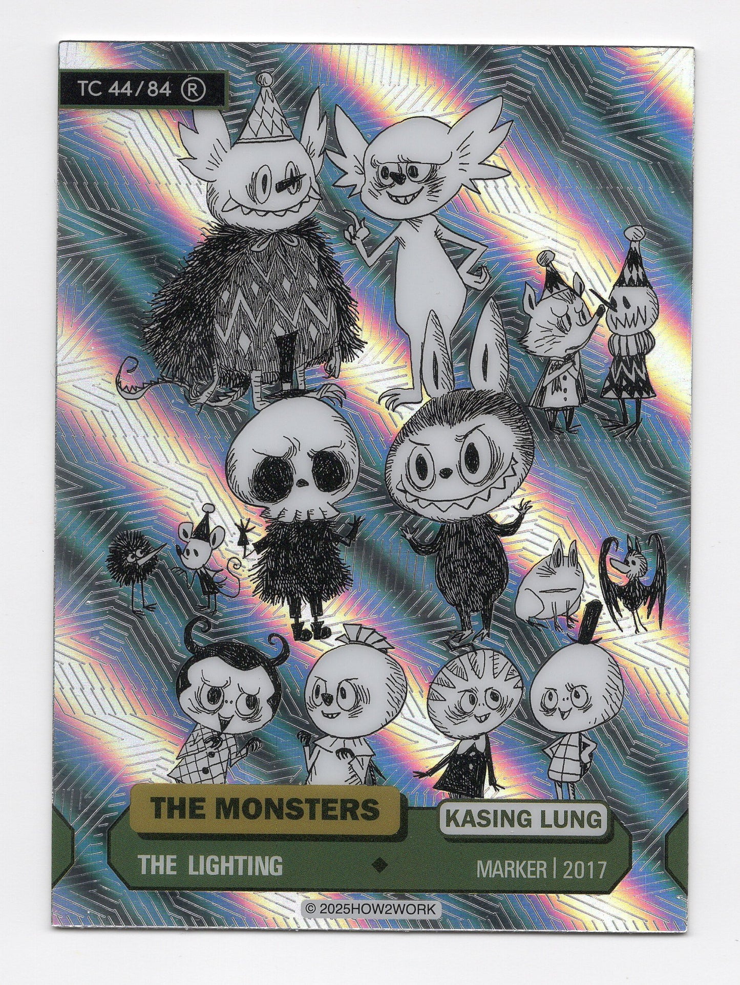 HOW2WORK The Monsters The Lighting TC 44/84 R Kasing Lung Marker 2017 Collectible Trading Card - CIL-000490