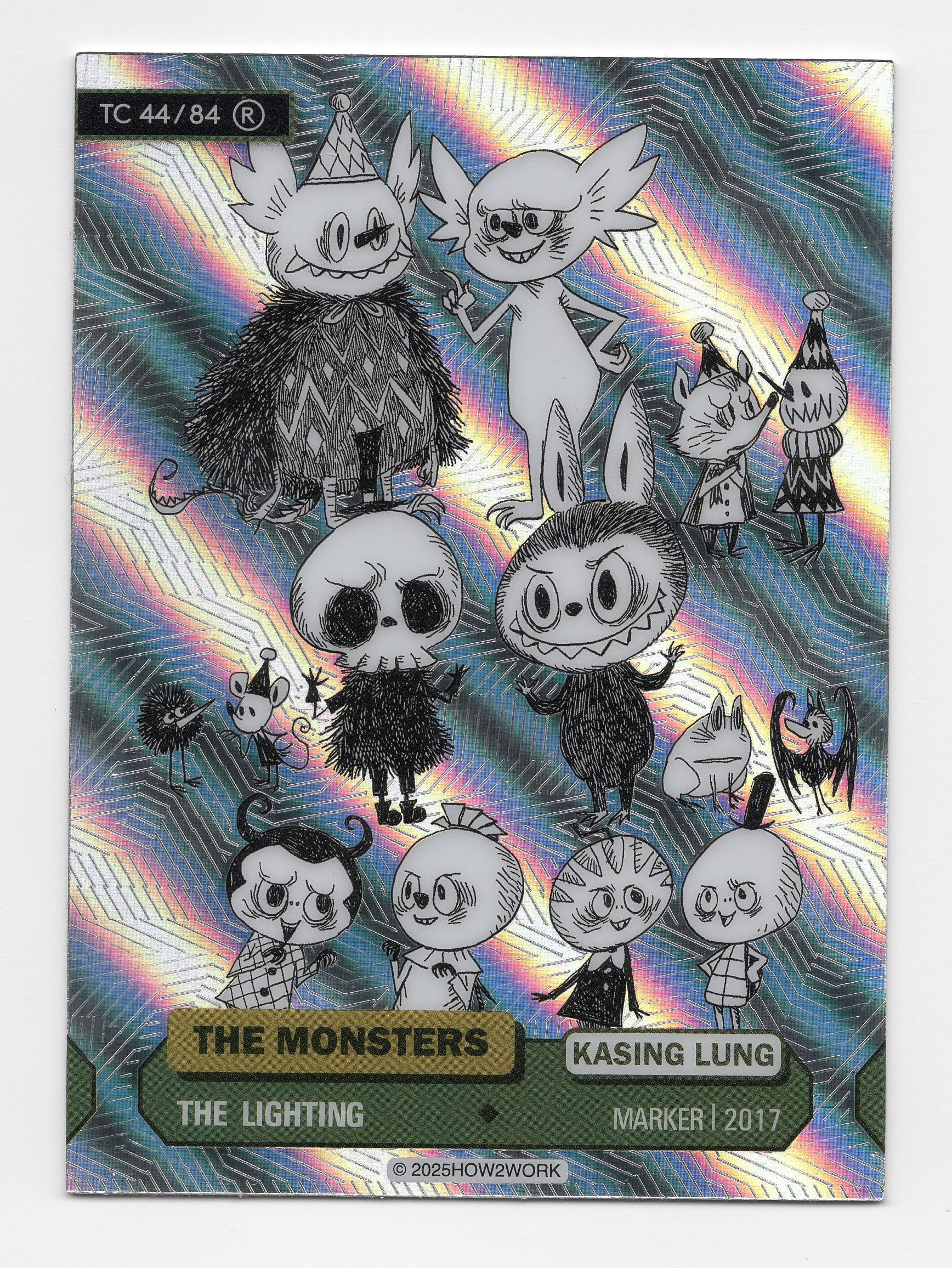 HOW2WORK The Monsters The Lighting TC 44/84 R Kasing Lung Marker 2017 Collectible Trading Card - CIL-000490