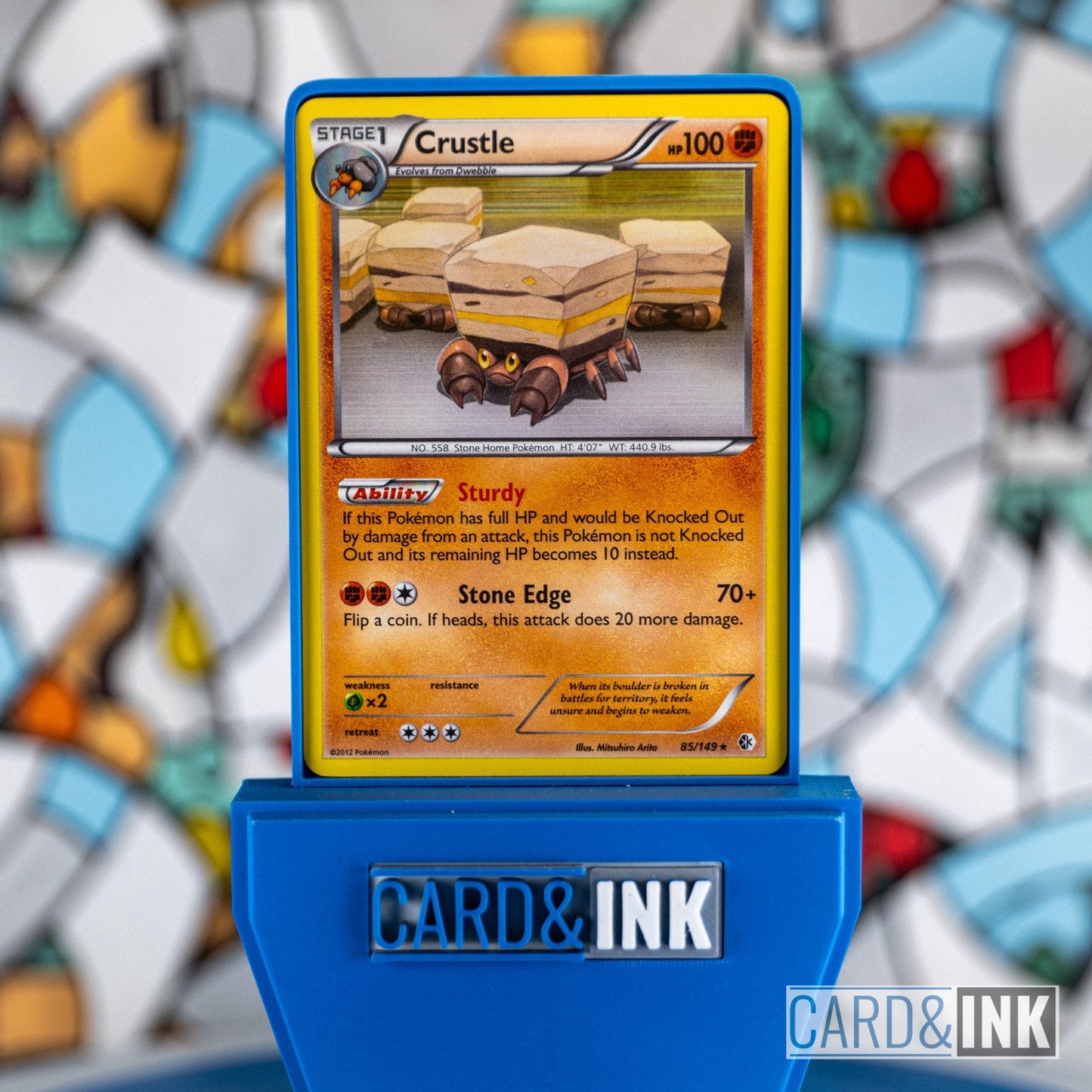 Crustle Holo 85/149 Boundaries Crossed Pokemon Card LP - CIL-000183