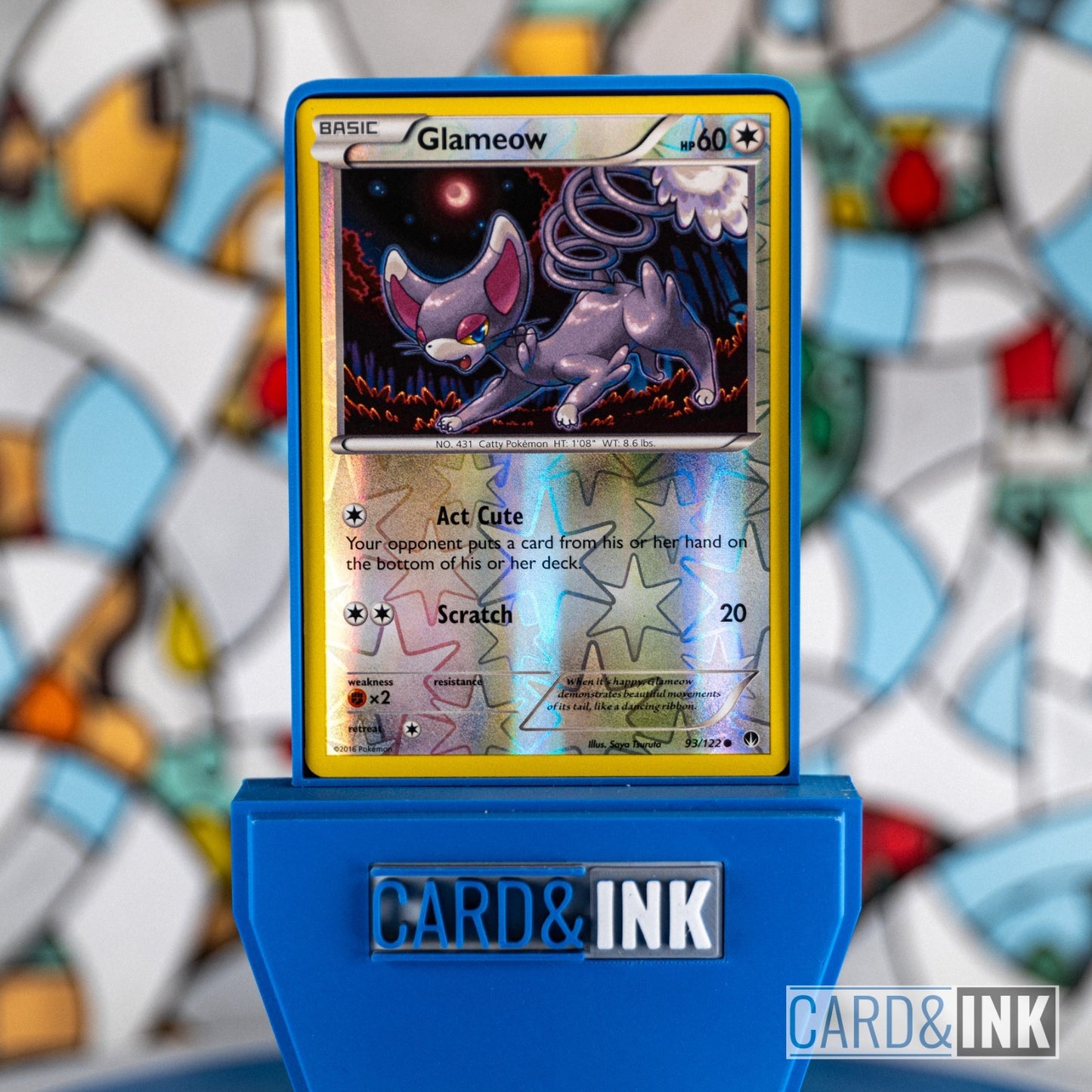 Glameow Reverse Holo [93/122] (XY BREAKpoint) cardandink - CIL-000132