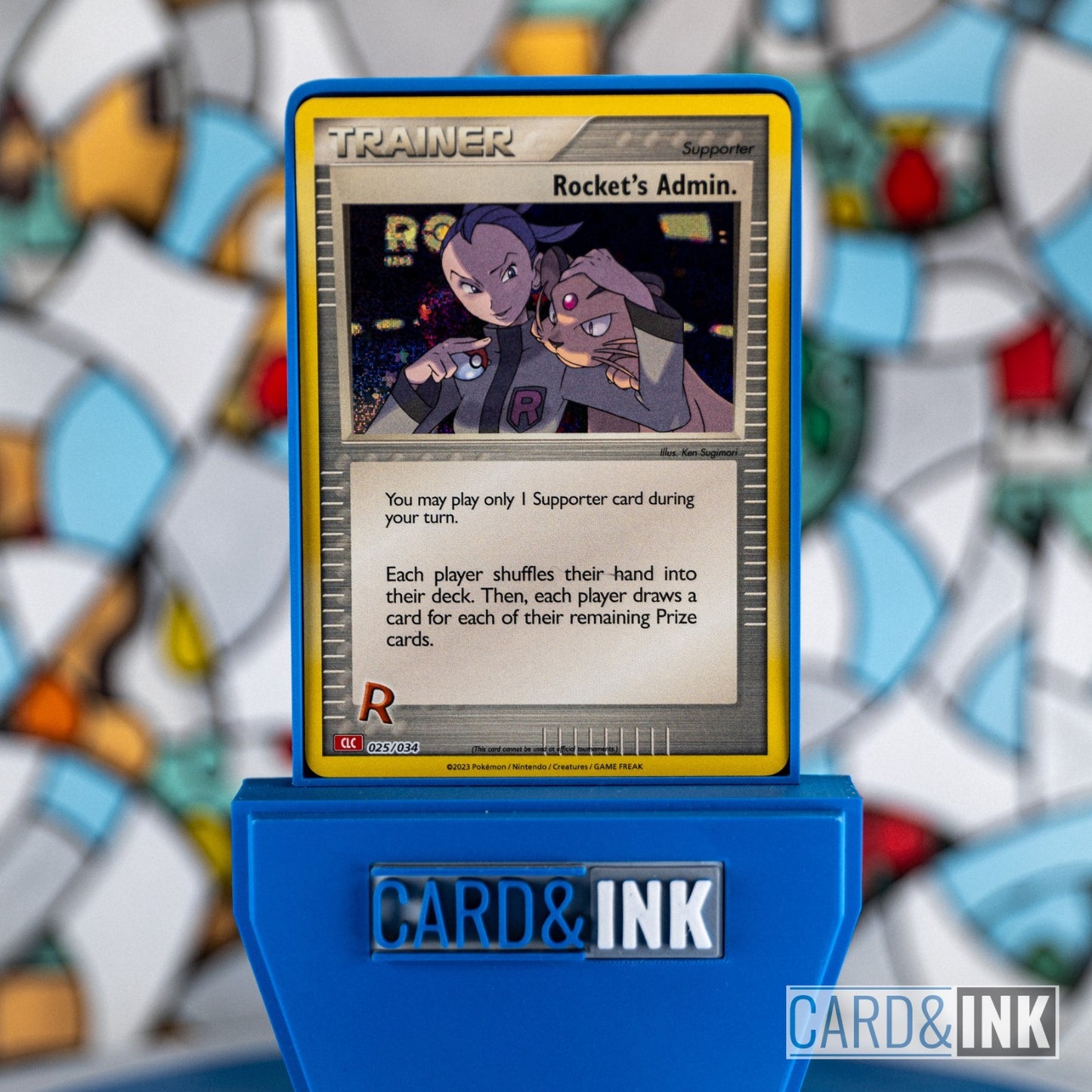 Rocket's Admin Holo Trainer [025/034] (TCGC Charizard Deck) cardandink - CIL-000188