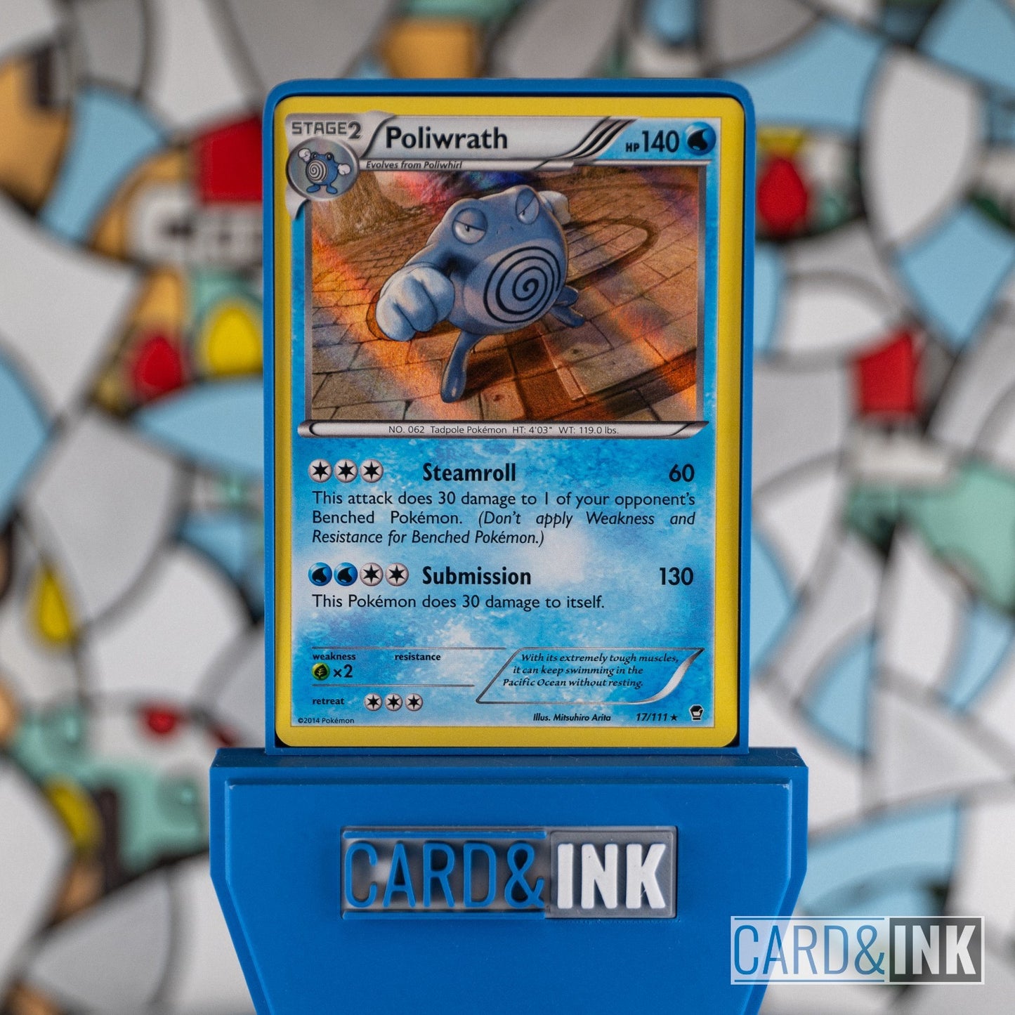 Poliwrath Holo Furious Fists 17/111 Pokemon Card LP - CIL-000251