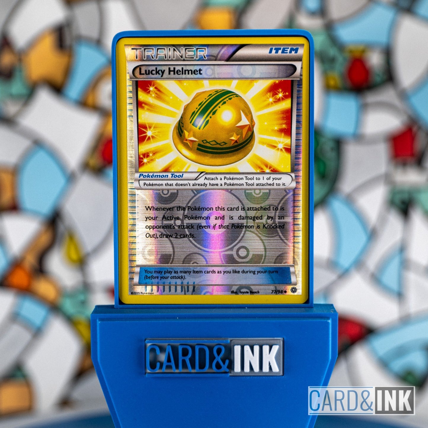 Lucky Helmet Reverse Holo 77/98 XY Ancient Origins Pokemon Card NM - CIL-000182