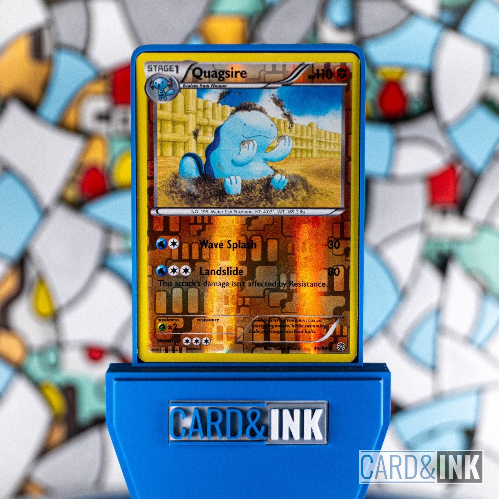 Quagsire Reverse Holo 39/98 XY Ancient Origins Pokemon Card LP - CIL-000103