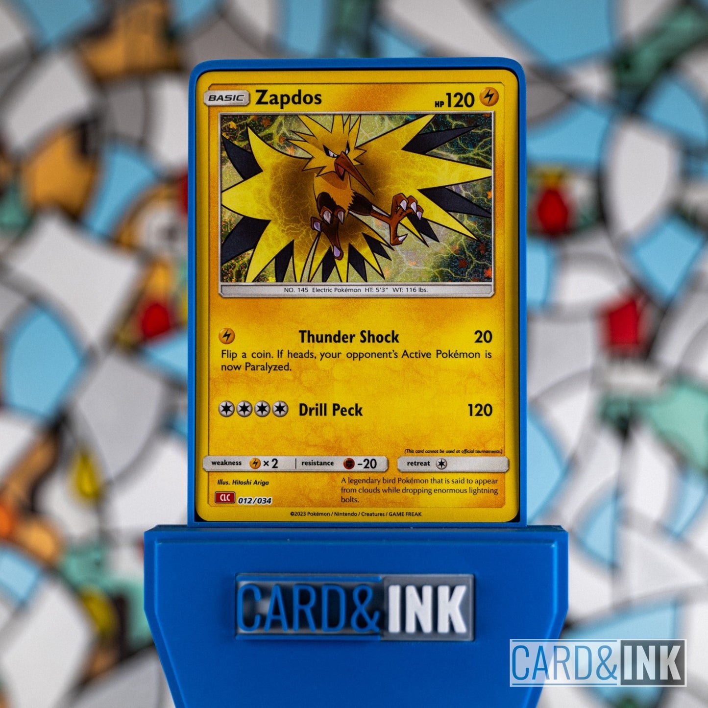 Zapdos Holo 012/034 TCGC Charizard Deck Pokemon Card NM - CIL-000011