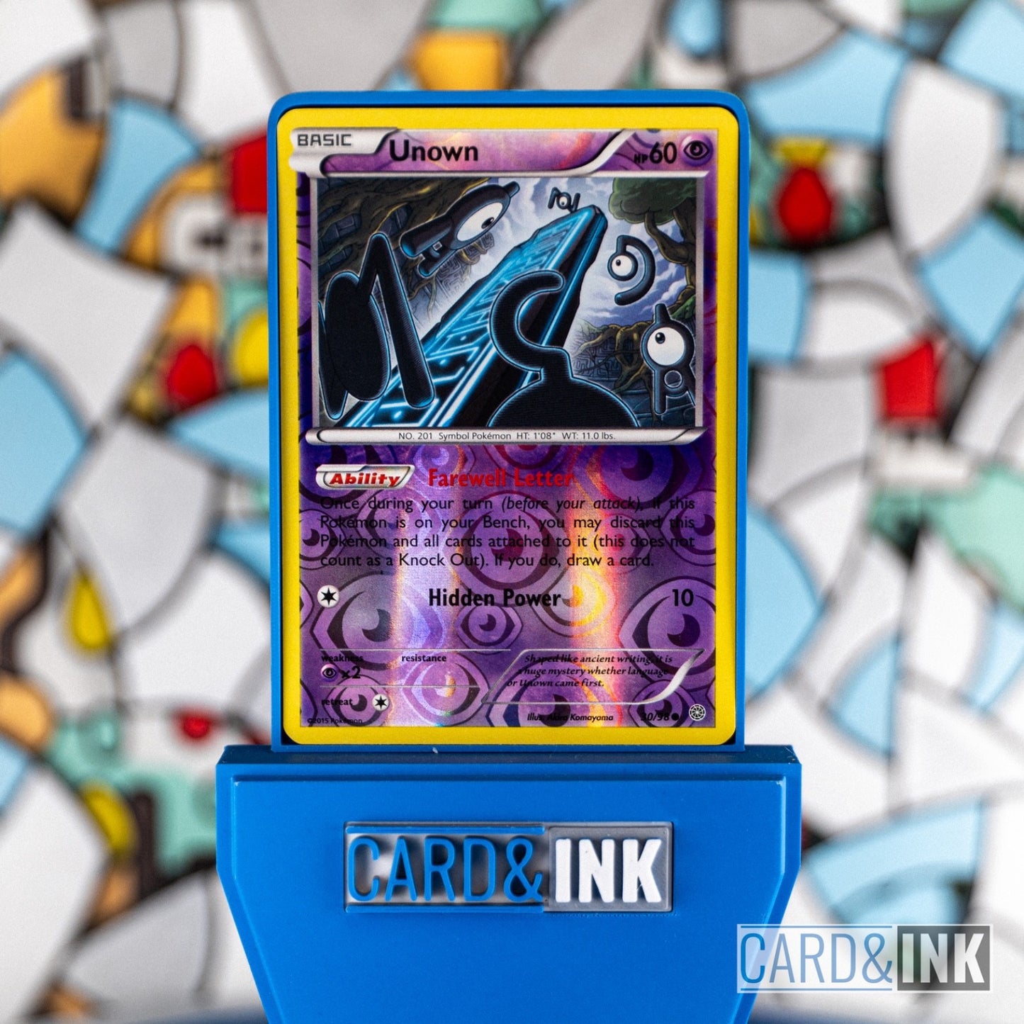 Unown Reverse Holo 30/98 XY Ancient Origins Pokemon Card LP - CIL-000030