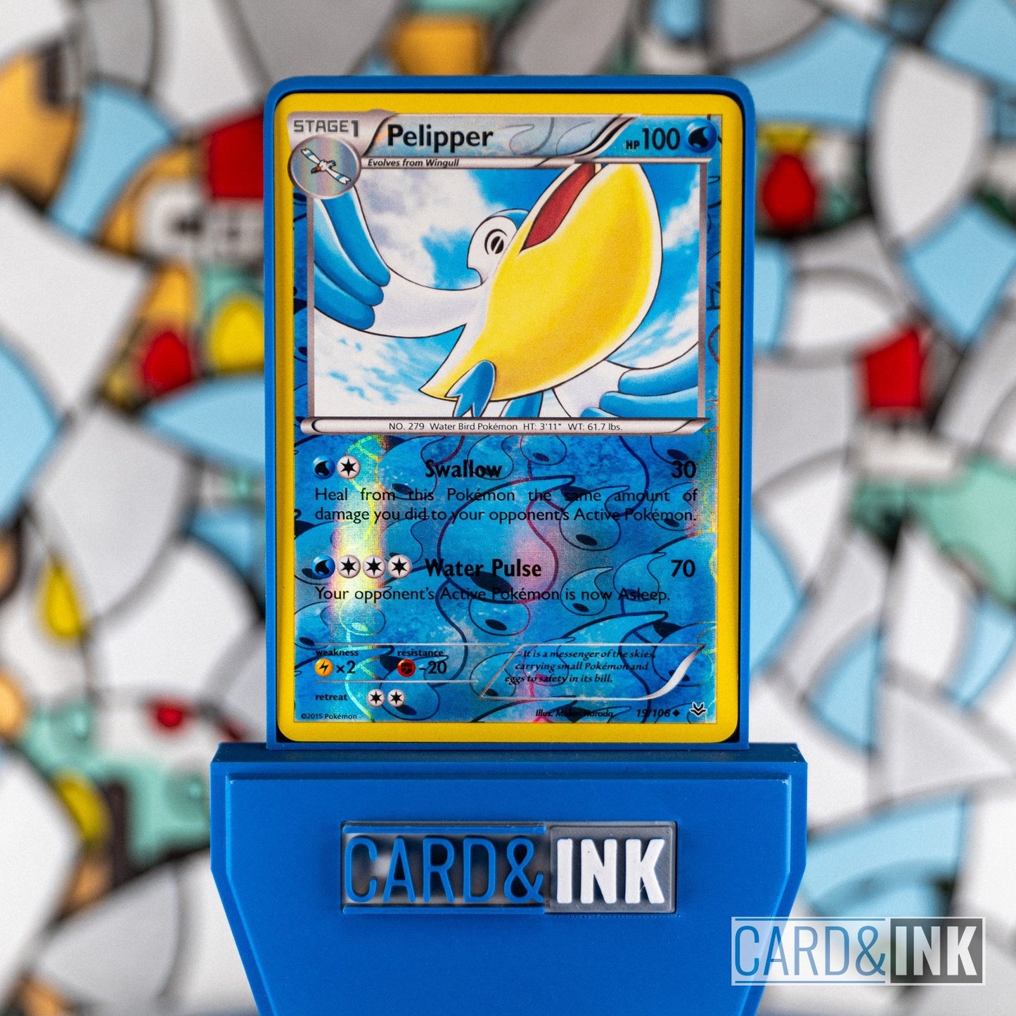 Pelipper 19/108 Reverse Holo XY Roaring Skies Pokemon Card - CIL-000274