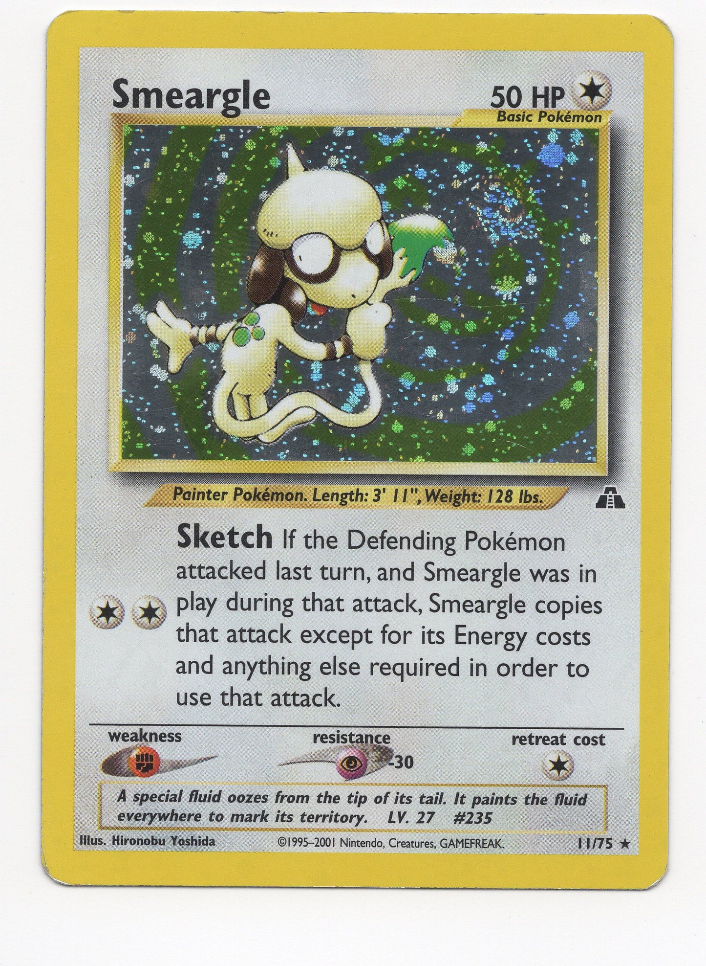 Pokemon Smeargle 11/75 Neo Discovery Holo LP - CIL-000487
