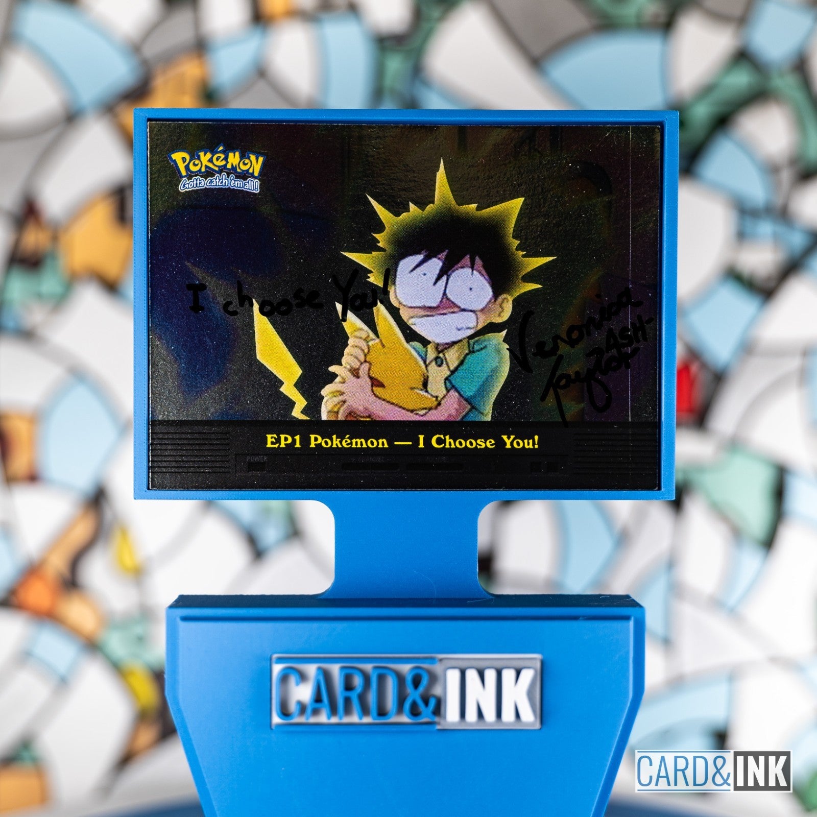 Autographed Topps EP.1 - 'I Choose You!" Silver Foil Holo [Series 2 - Blue Label - CIL-000377