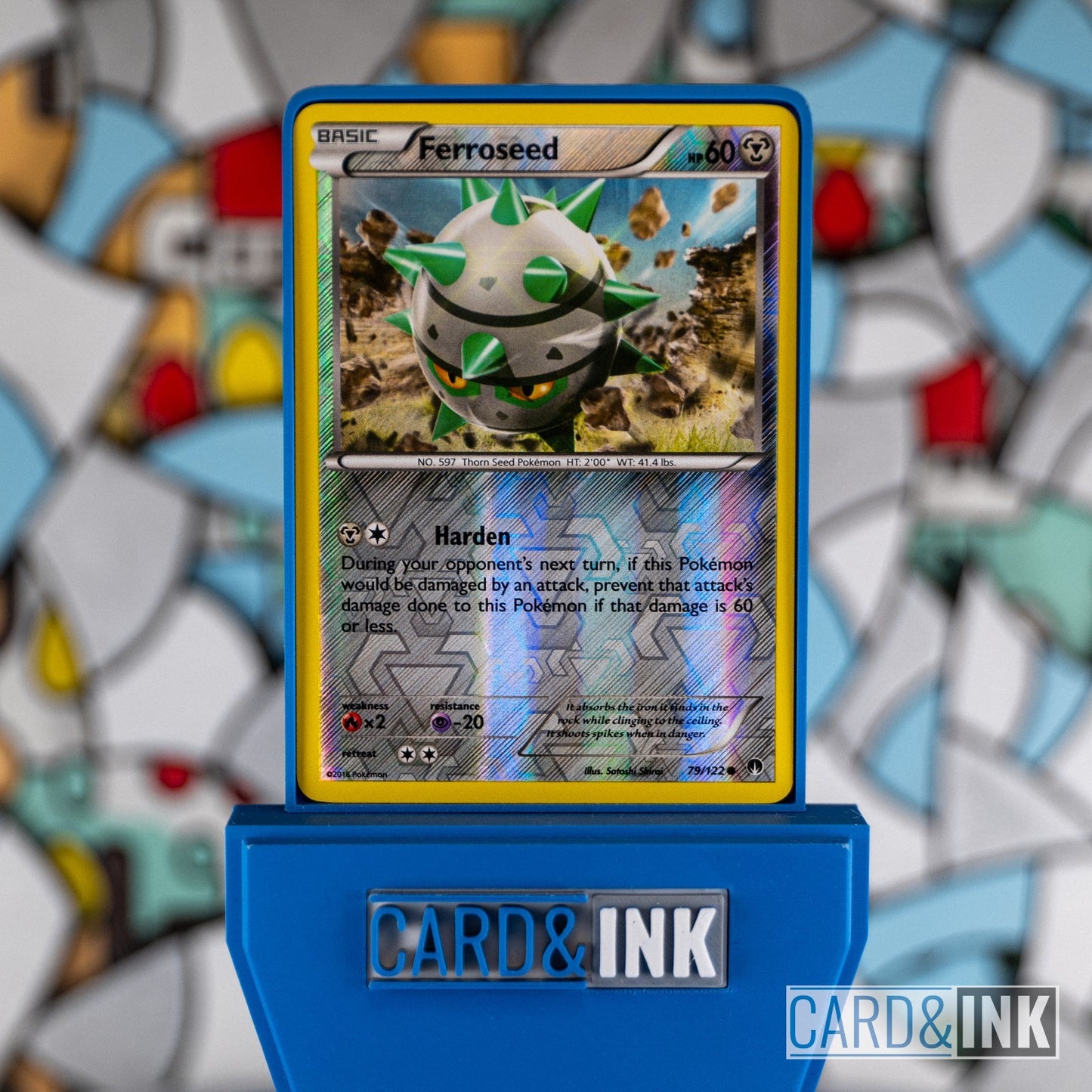 Ferroseed 79/122 Reverse Holo XY BREAKpoint Pokemon Card - CIL-000205