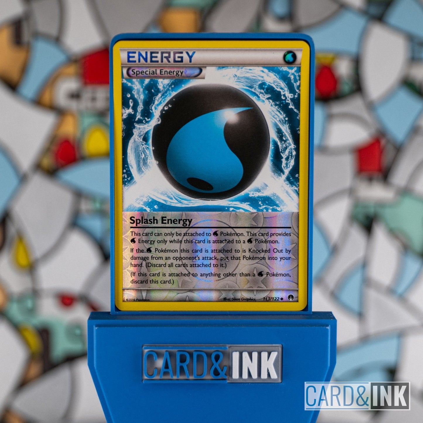 Splash Energy Reverse Holo BREAKpoint 113/122 Pokemon Card LP - CIL-000036