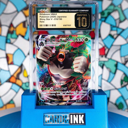 Rillaboom VMAX 010/190 Shiny Star V 2020 Japanese Pokemon CGC Pristine 10 - CIL-000367