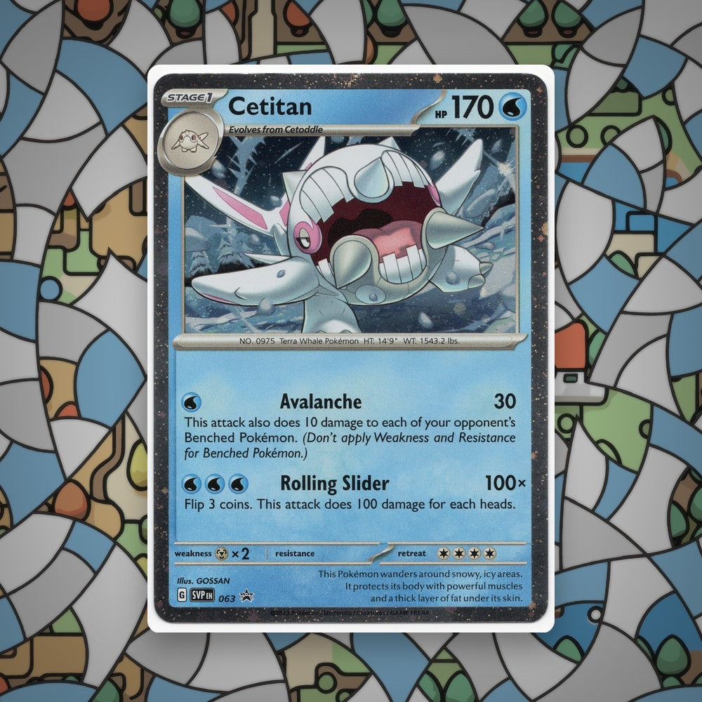 Pokemon Cetitan SVP 063 Black Star Promo Cosmos Holo NM - CIL-000534