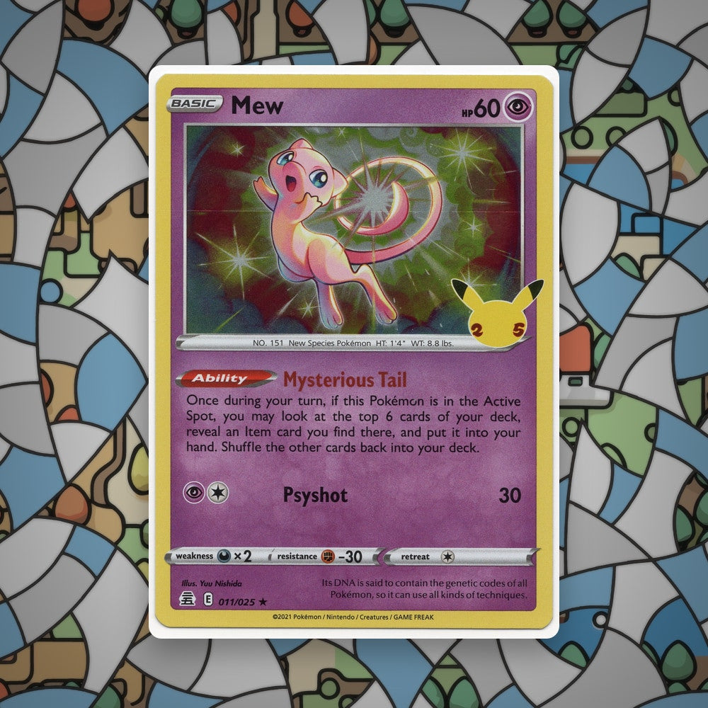 Pokemon Mew 011/025 Celebrations Holo NM - CIL-000535