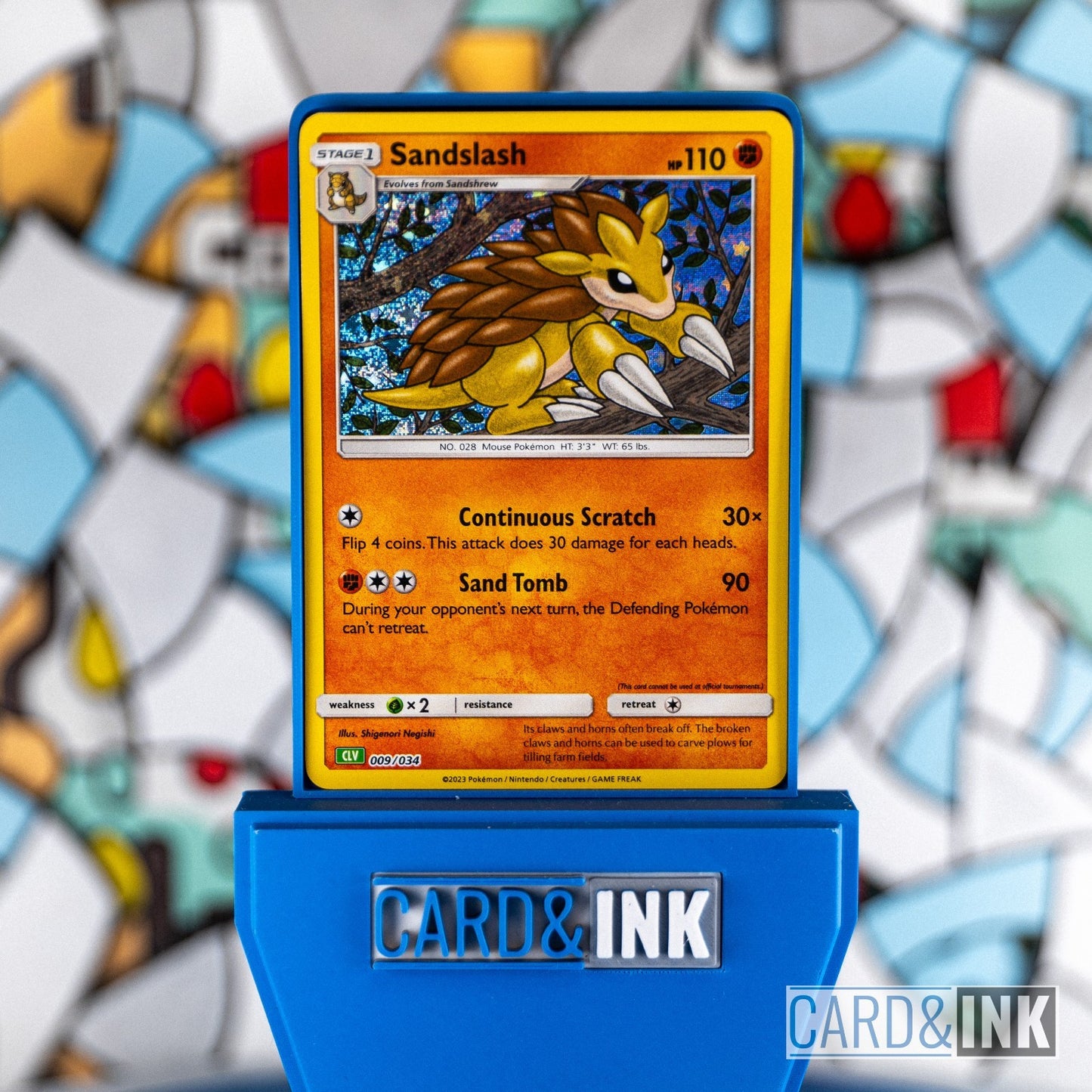 Sandslash Holo 009/034 TCGC Venusaur Deck Pokemon Card NM - CIL-000099