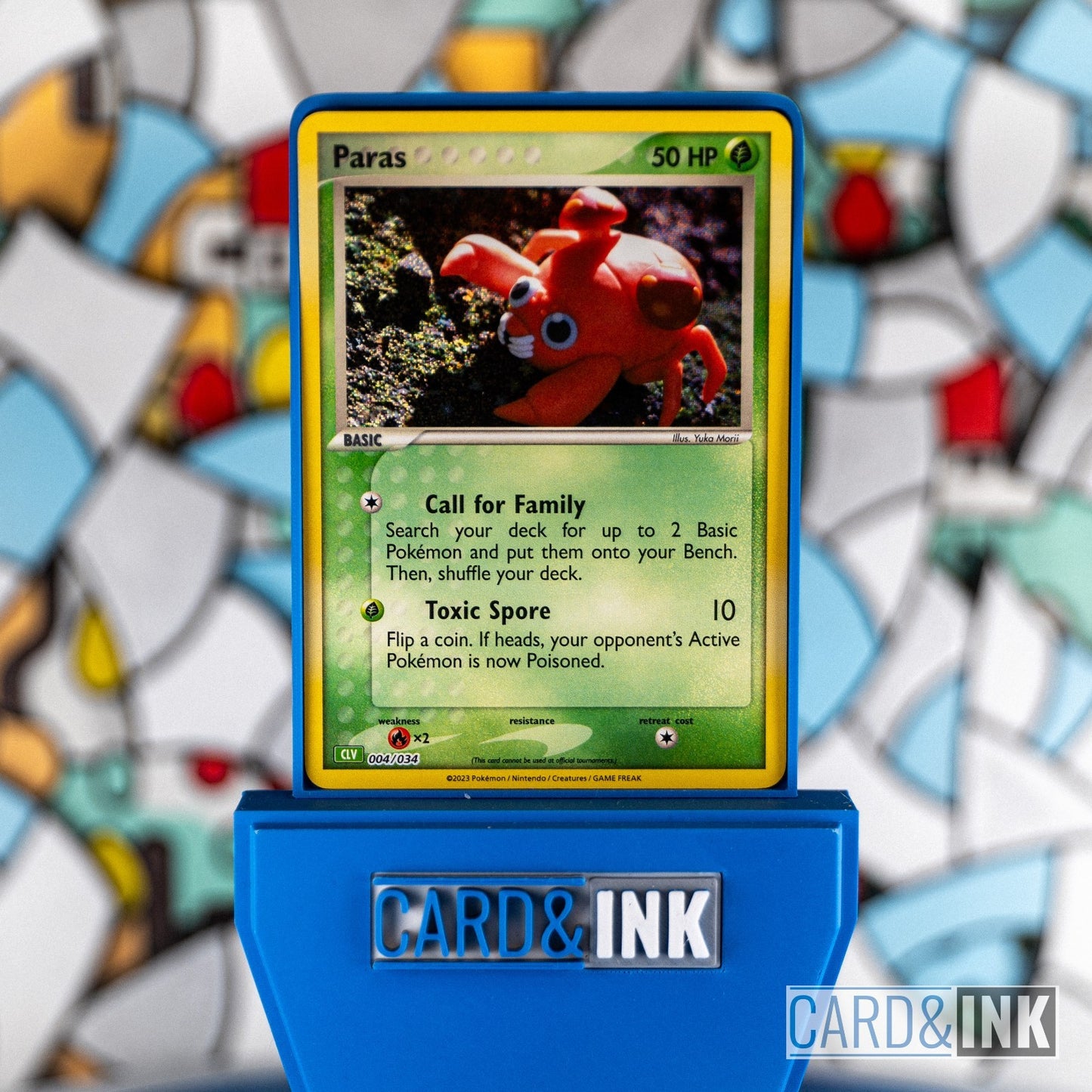 Paras Holo 004/034 TCGC Venusaur Deck Pokemon Card NM - CIL-000079