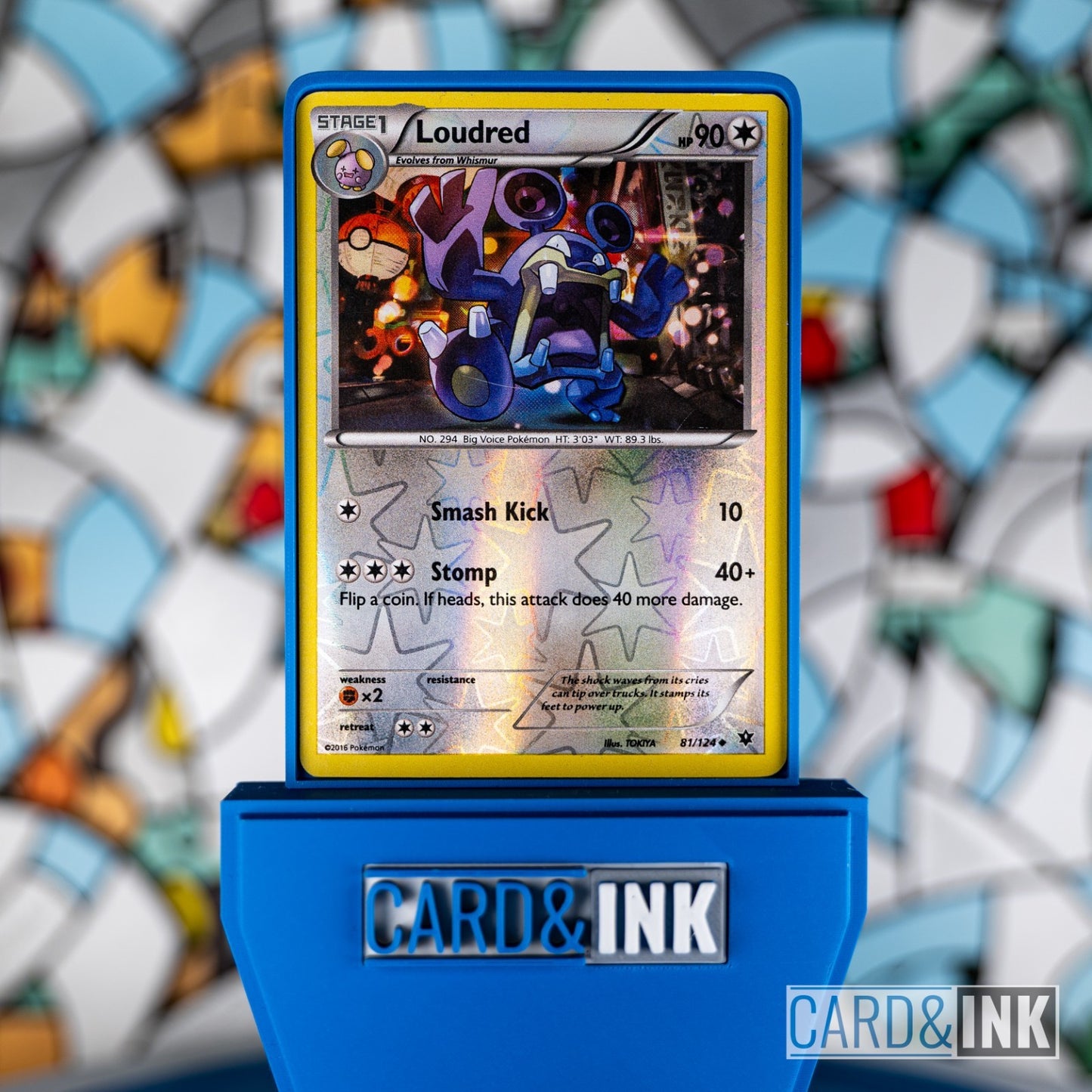 Loudred Reverse Holo 81/124 Fates Collide Pokemon Card LP - CIL-000198
