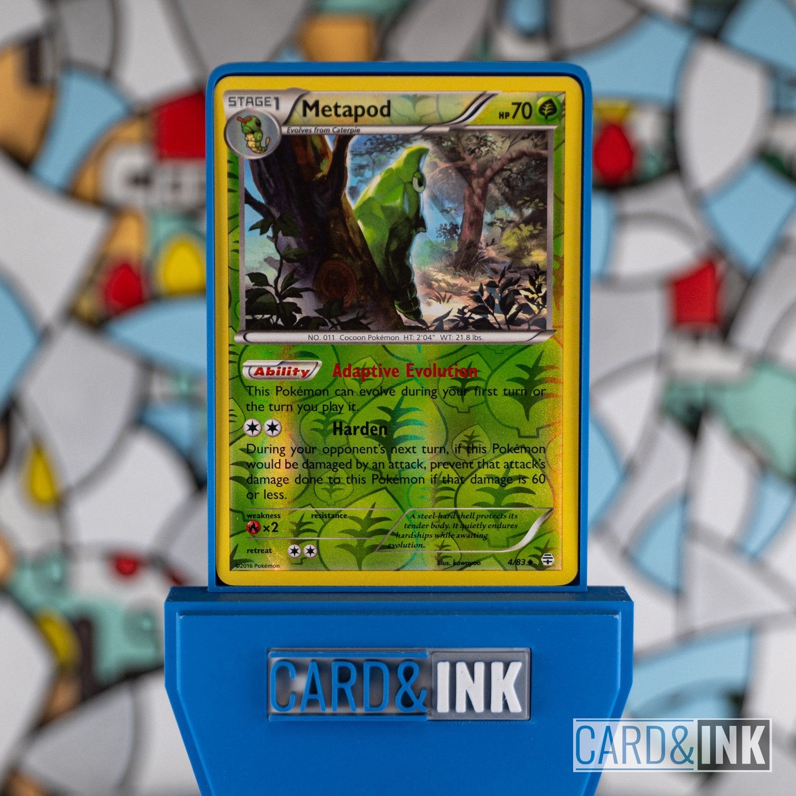 Metapod Reverse Holo 4/83 Generations Pokemon Card LP - CIL-000047