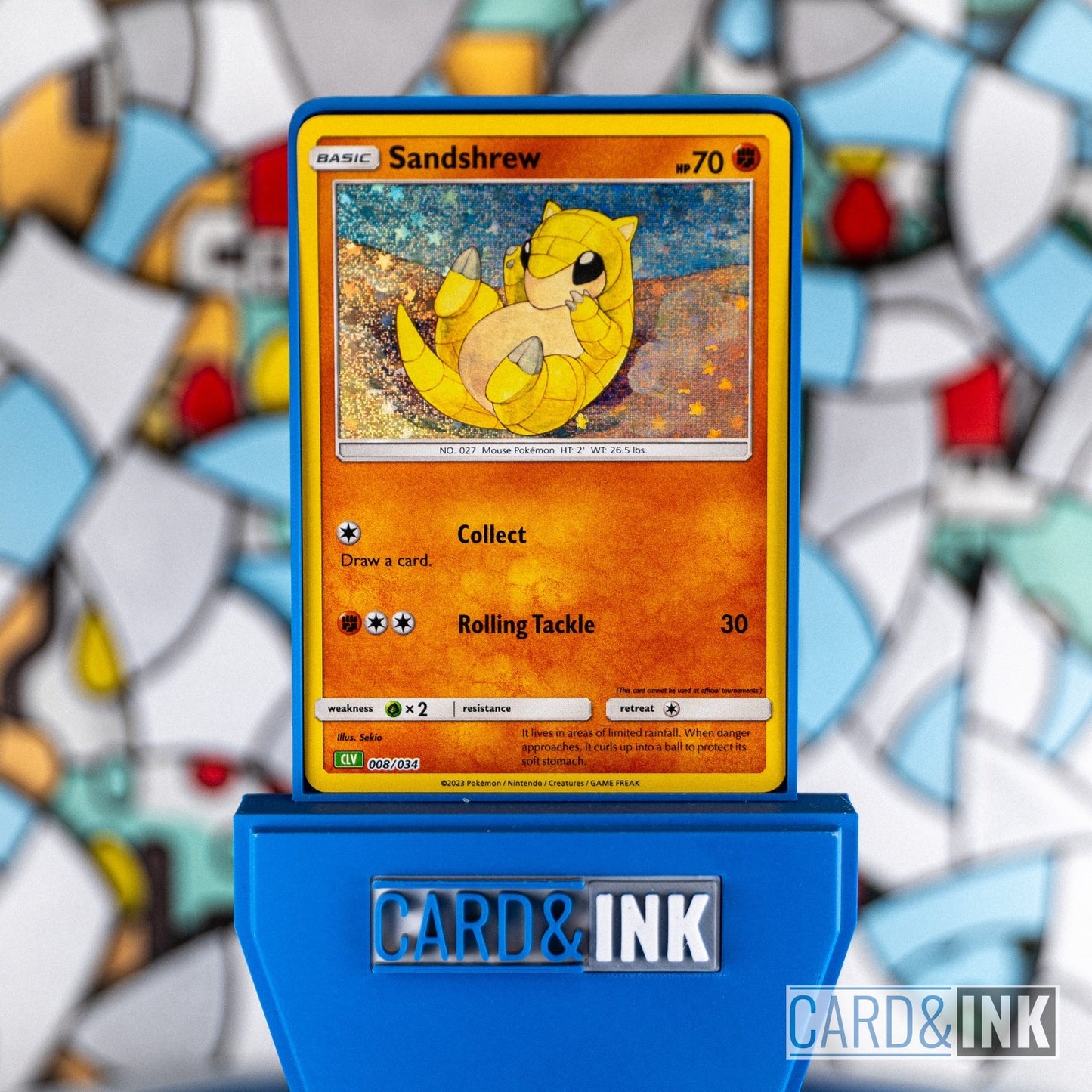 Sandshrew Holo 008/034 TCGC Venusaur Deck Pokemon Card NM - CIL-000135