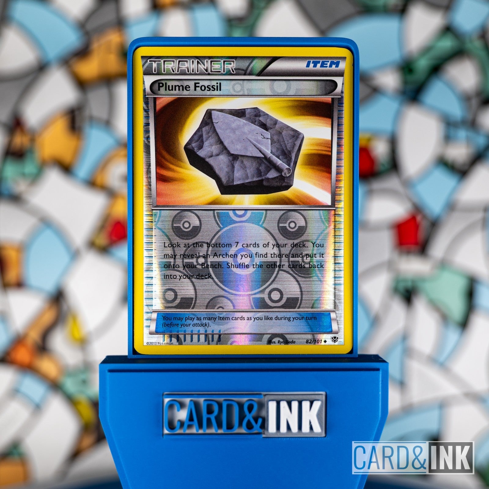Plume Fossil Reverse Holo [82/101] (Plasma Blast) cardandink - CIL-000134