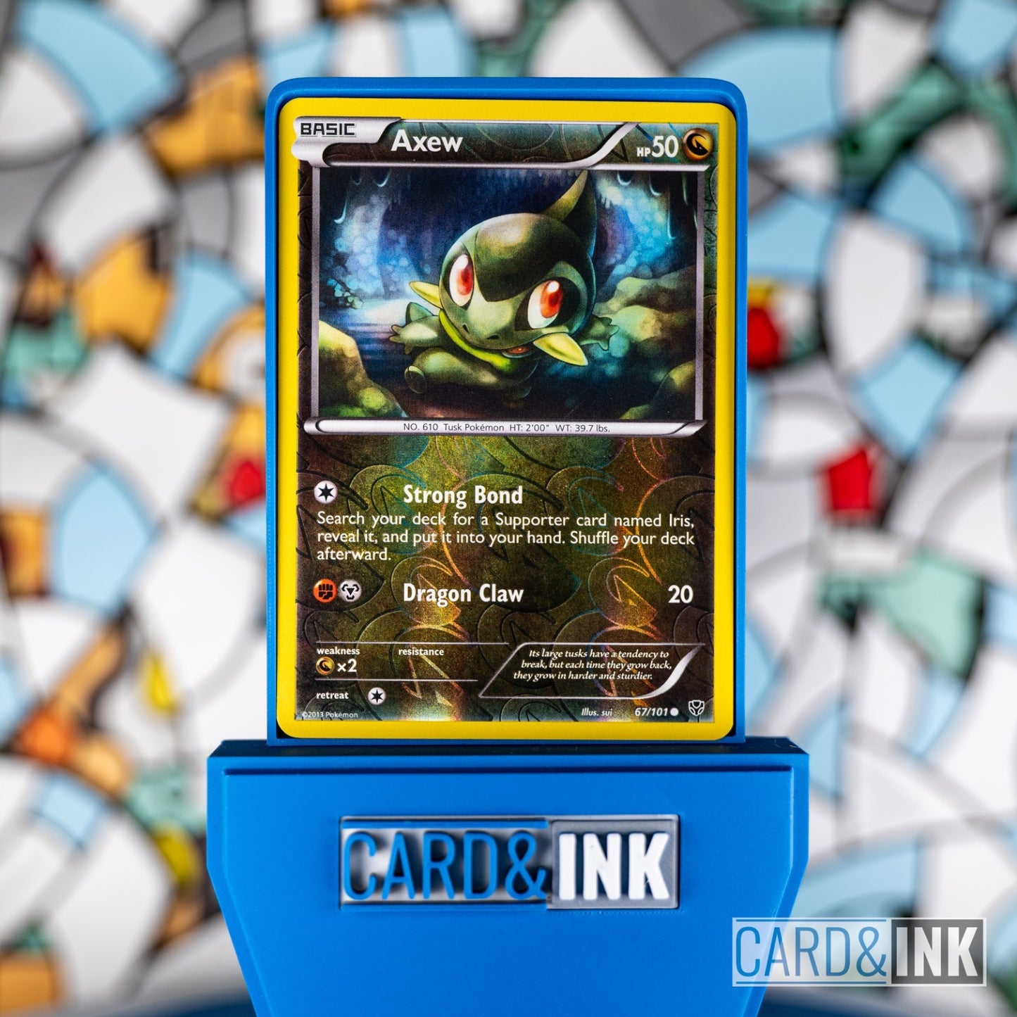 Axew Reverse Holo [67/101] (Plasma Blast) cardandink - CIL-000098