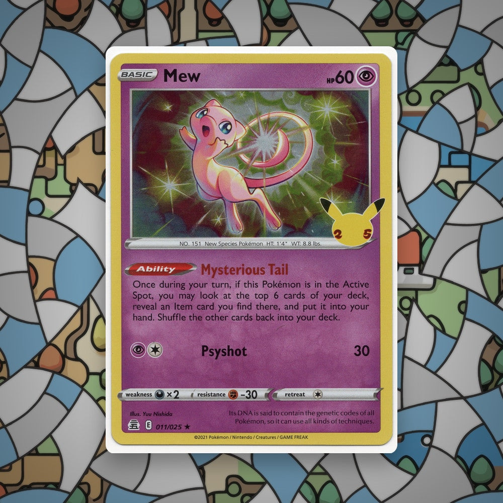 Pokemon Mew 011/025 Celebrations Holo NM - CIL-000537