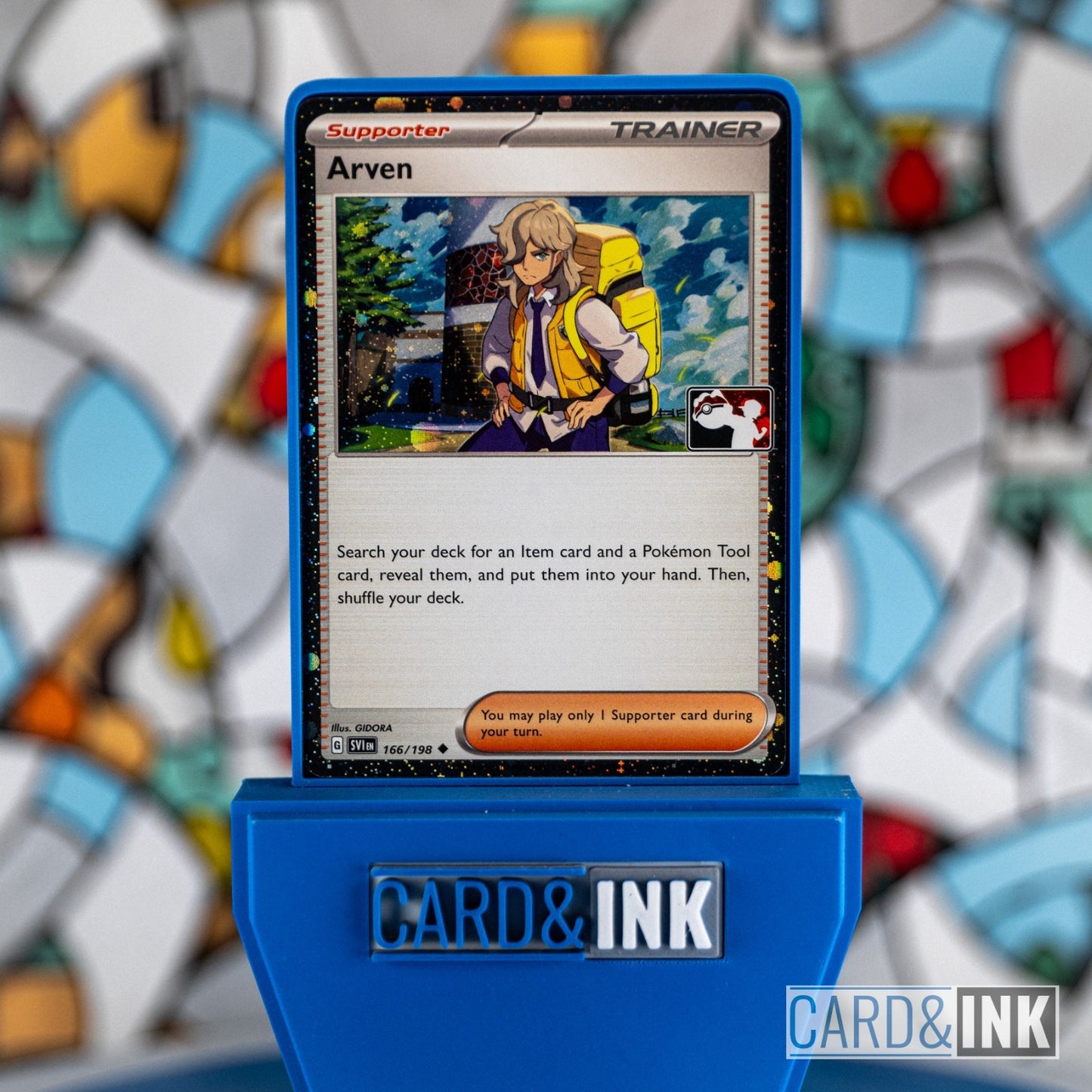 Arven 166/198 Cosmos Holo Stamped Prize Pack Pokemon Card - CIL-000207