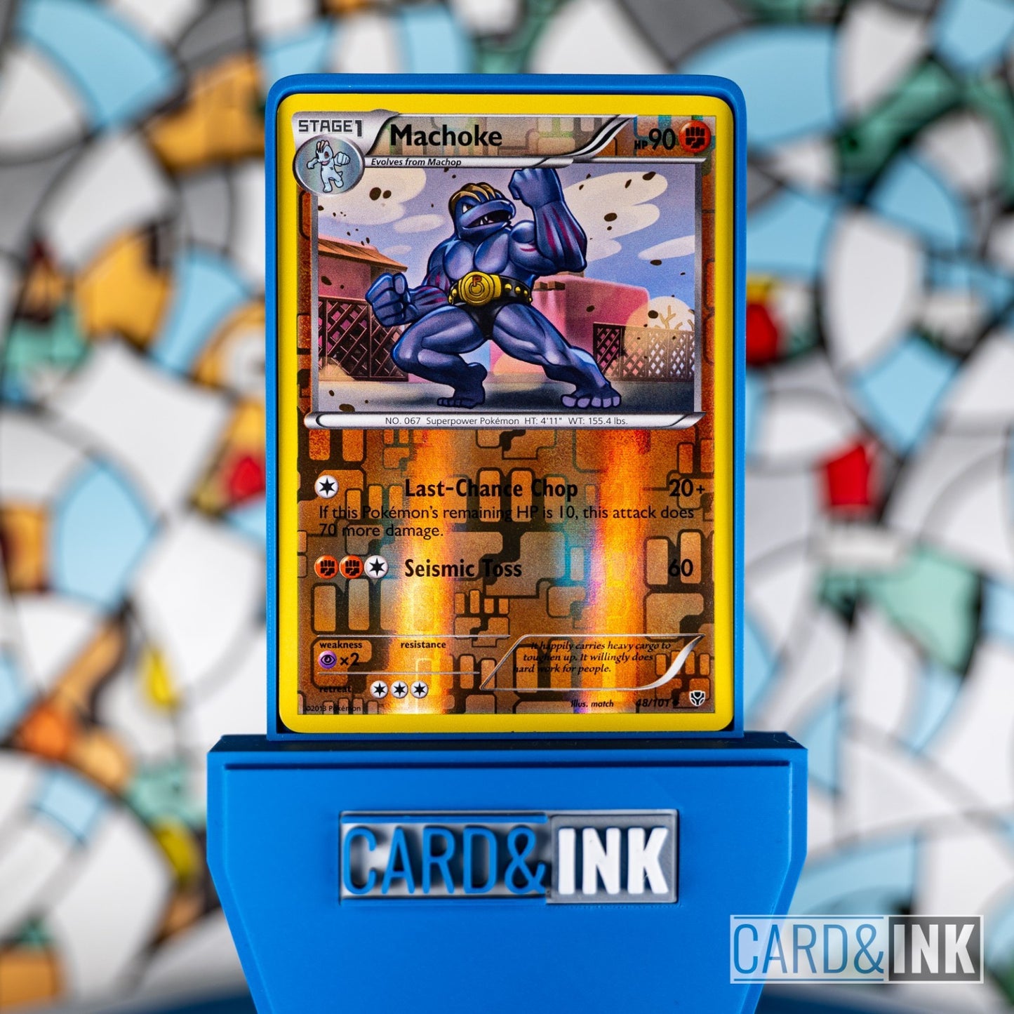 Machoke Reverse Holo [48/101] (Plasma Blast) cardandink - CIL-000157