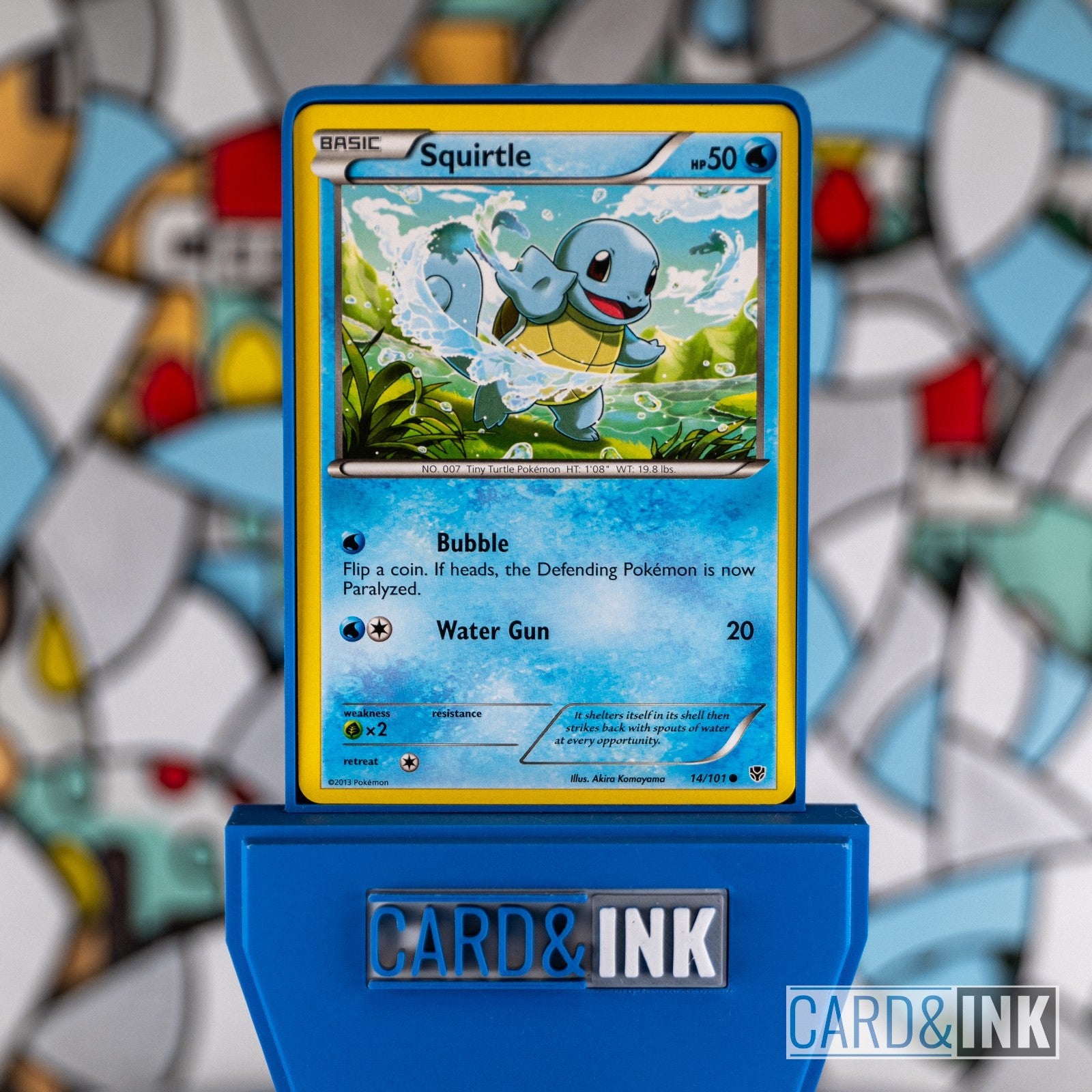 Squirtle 14/101 Plasma Blast Pokemon Card LP - CIL-000346