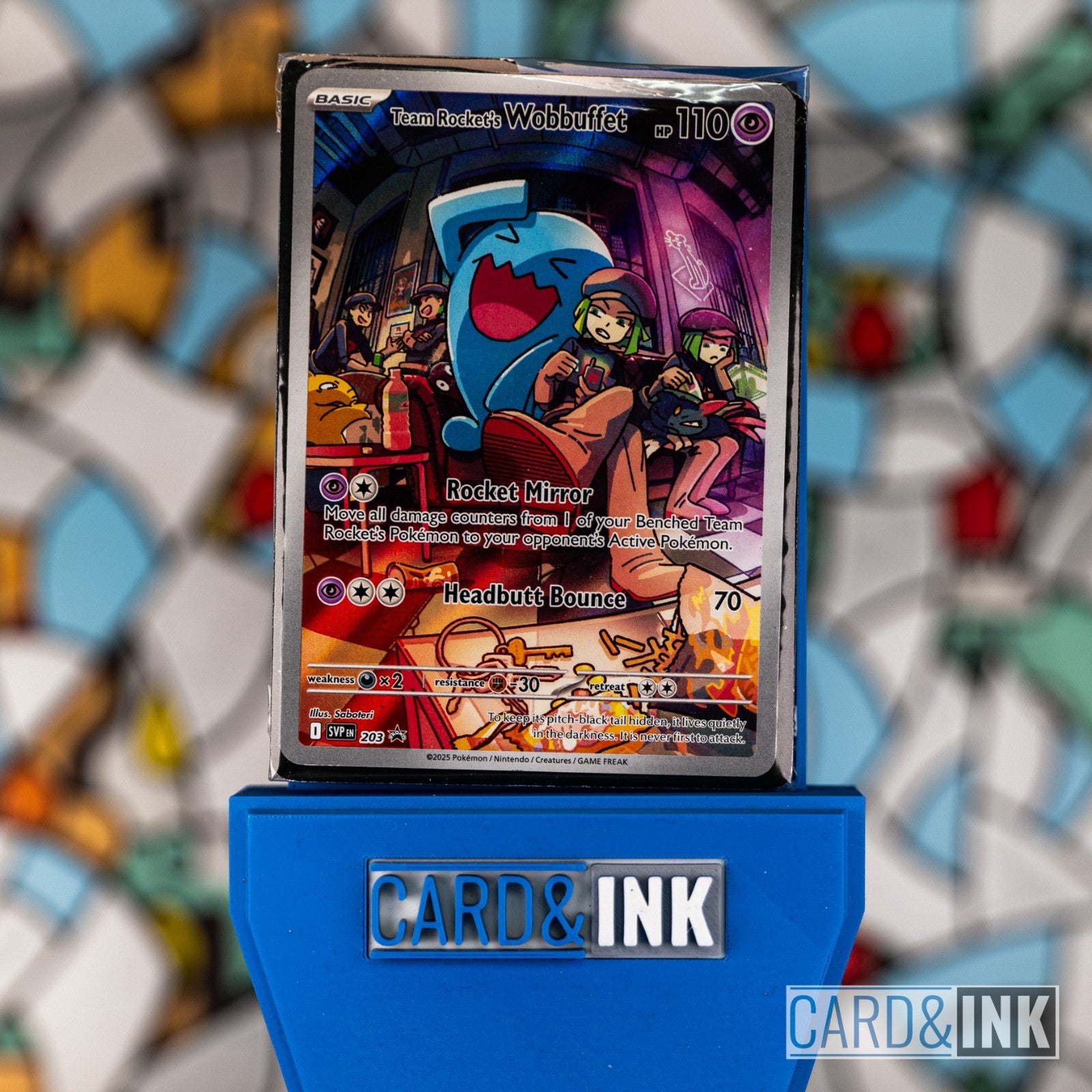 Pokemon Team Rocket's Wobbuffet SVP 203 Black Star Promo Sealed - CIL-000022