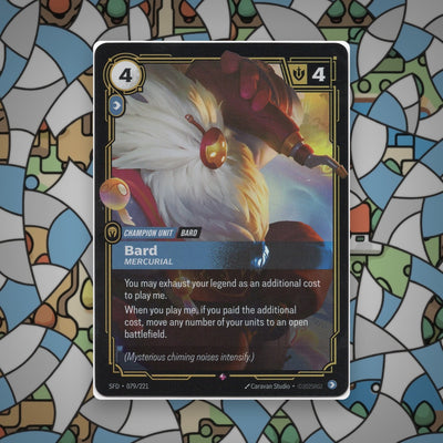 Riftbound LoL Spiritforged Bard Mercurial SFD 079/221 Rare NM