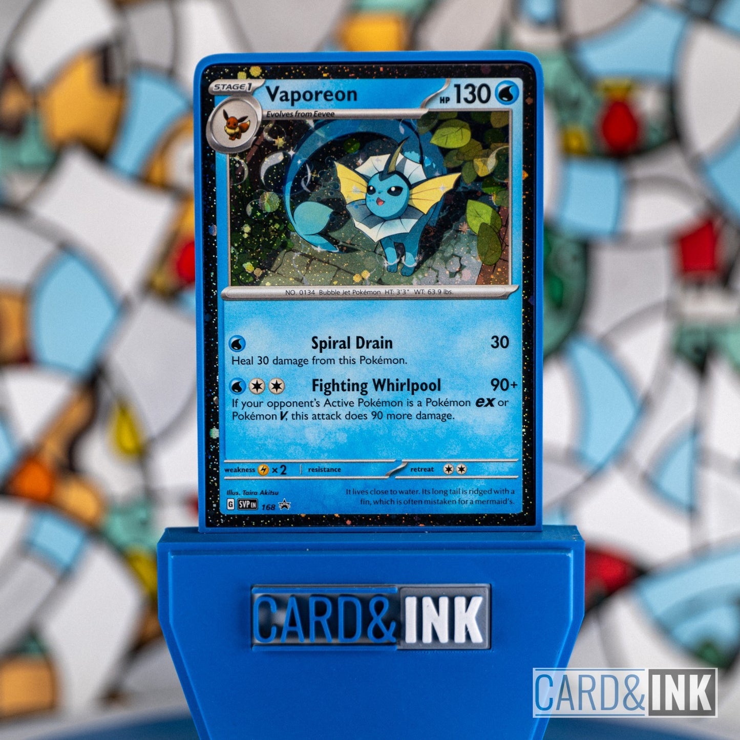 Vaporeon Black Star Promo Scarlet & Violet Promo Trading Card NM - CIL-000189