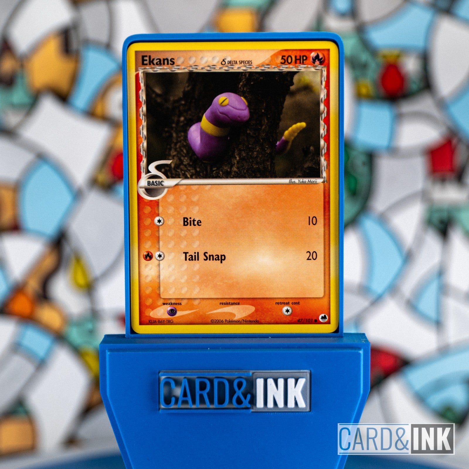 Ekans Delta Species 47/101 EX Dragon Frontiers Pokemon Card NM - CIL-000203