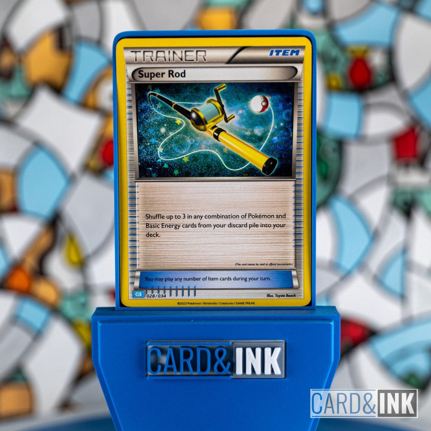 Super Rod Holo Trainer [028/034] (TCGC Blastoise Deck) cardandink - CIL-000100