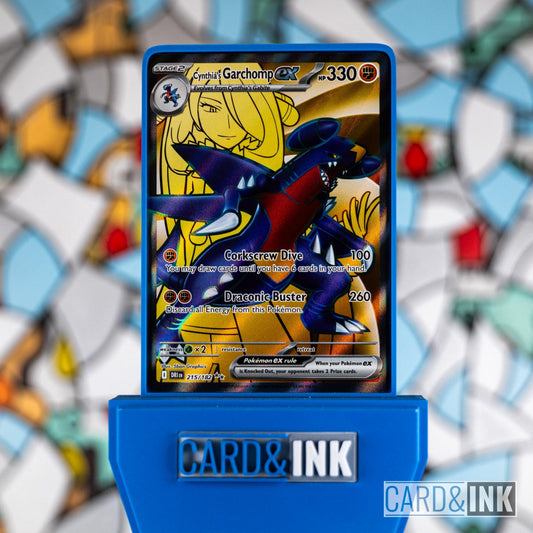 Cynthia's Garchomp Full Art EX 215/182 Destined Rivals Pokemon Card NM - CIL-000013