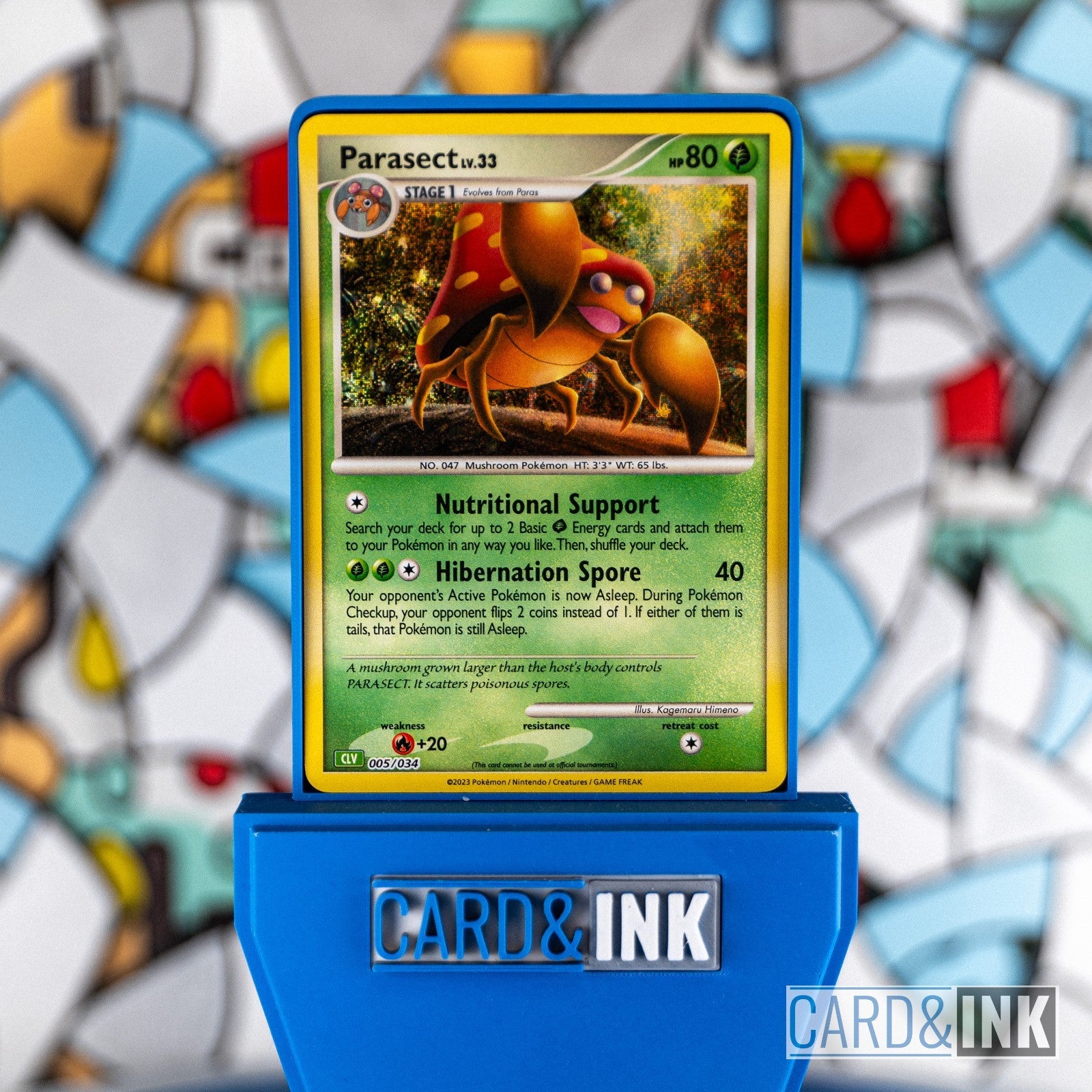 Parasect Holo 005/034 TCGC Venusaur Deck Pokemon Card NM - CIL-000084