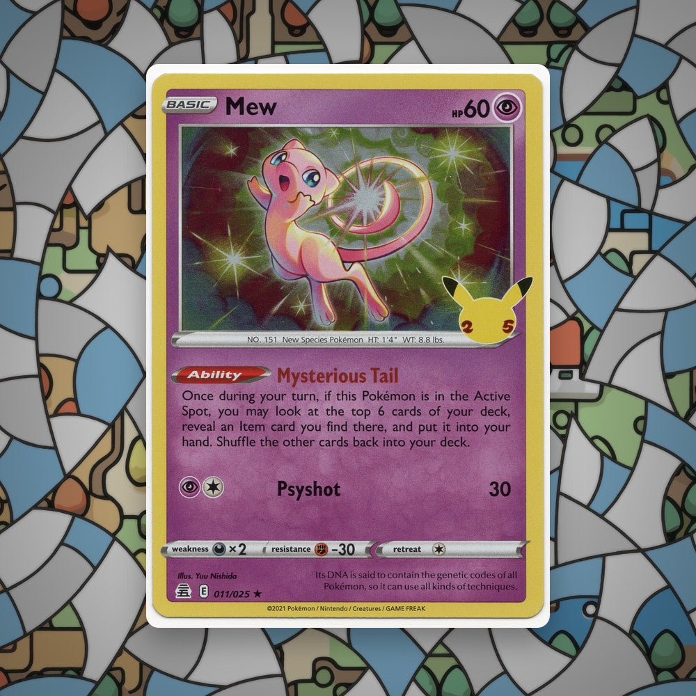 Pokemon Mew 011/025 Celebrations Holo LP - CIL-000529