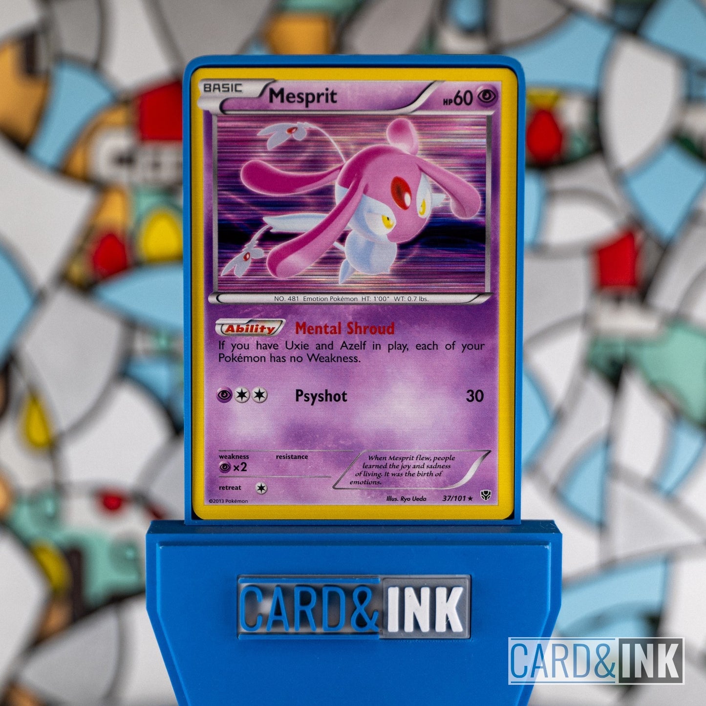 Mesprit Holo 37/101 Plasma Blast Pokemon Card LP - CIL-000249