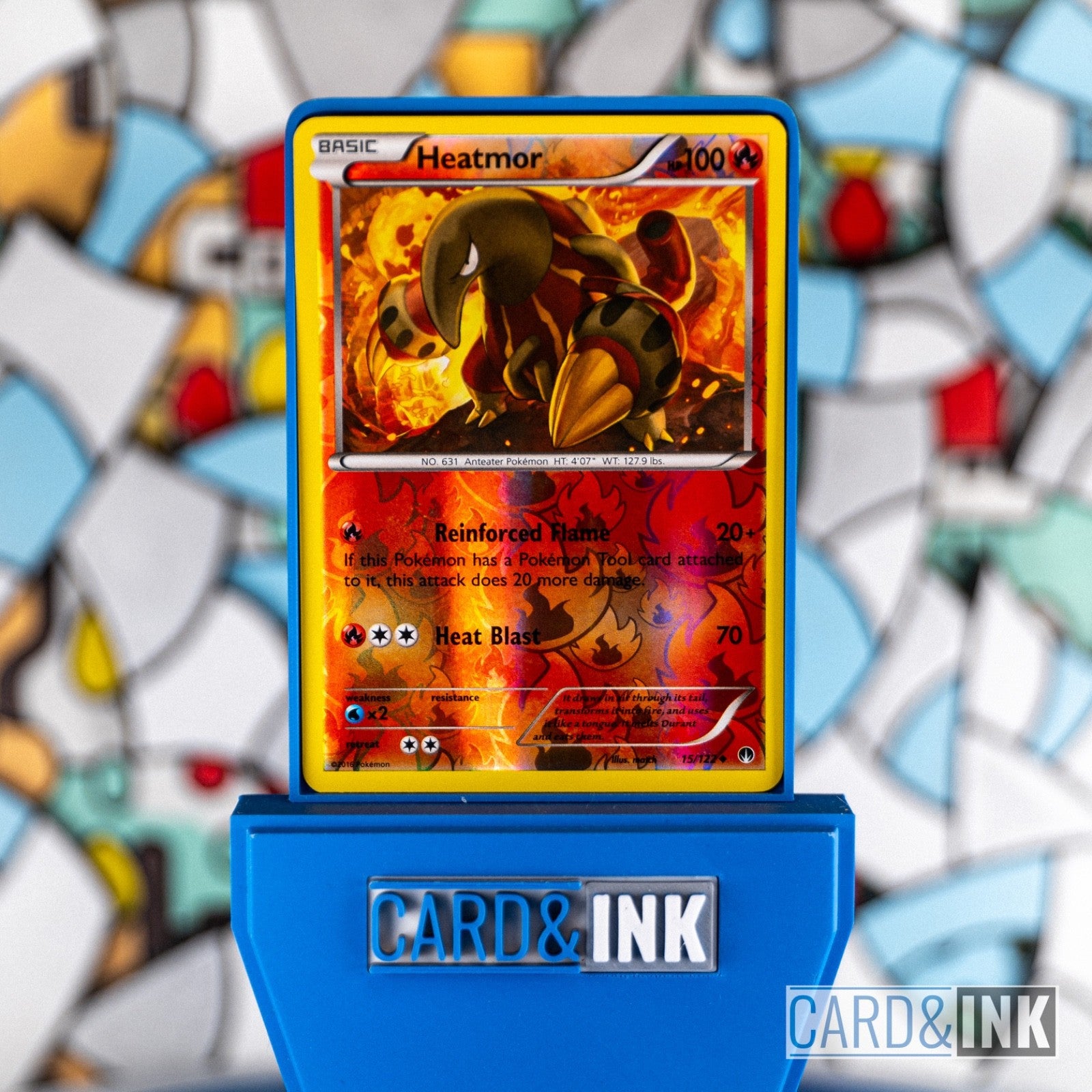 Heatmor Reverse Holo 15/122 XY BREAKpoint Pokemon Card LP - CIL-000090