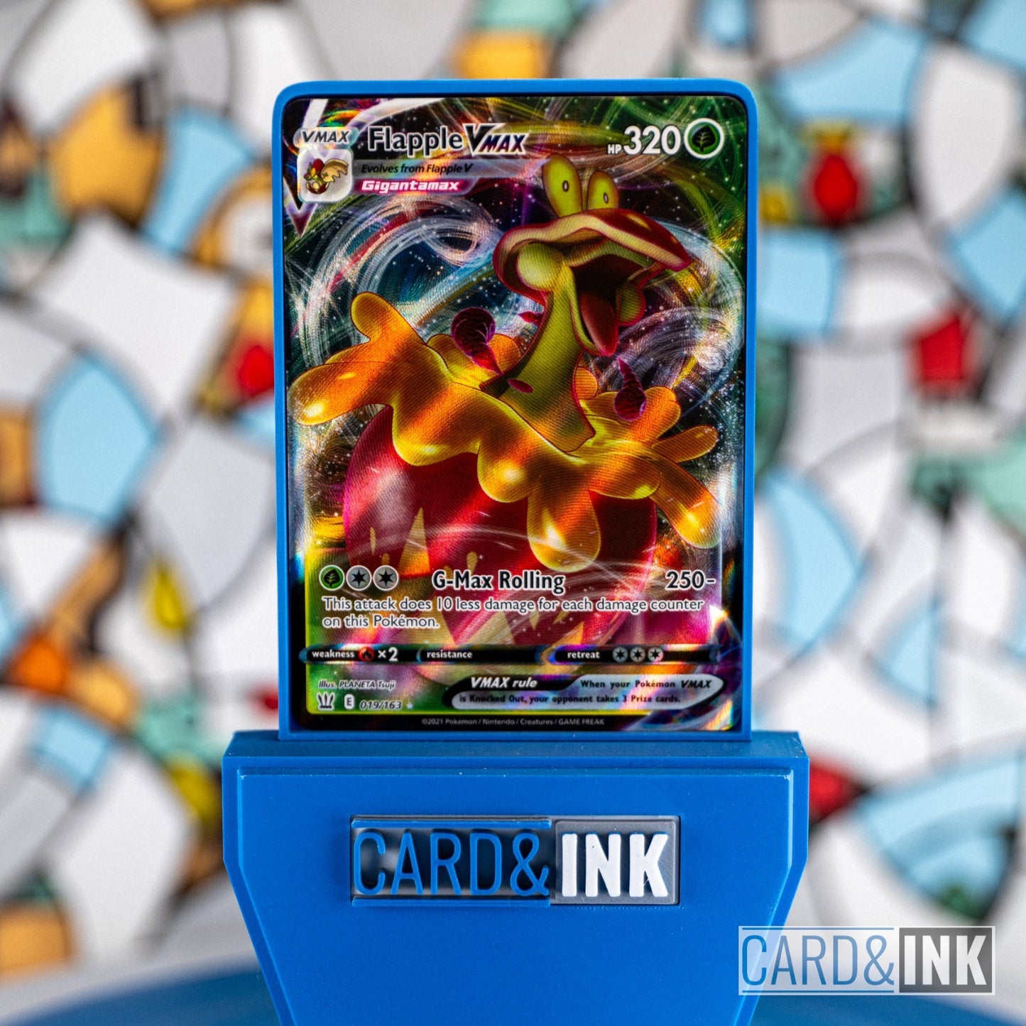 Flapple VMAX 019/163 Battle Styles Pokemon Card NM - CIL-000138