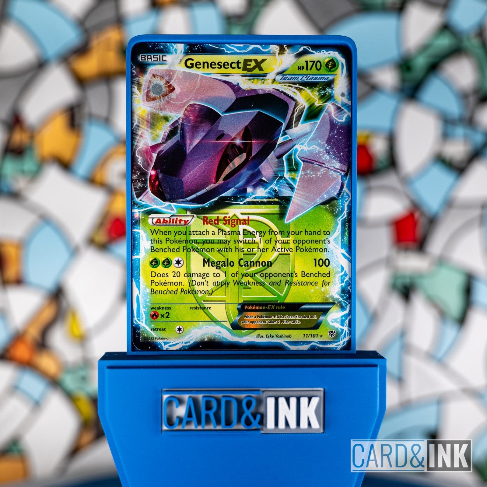 Genesect EX 11/101 Plasma Blast Pokemon Card NM - CIL-000388