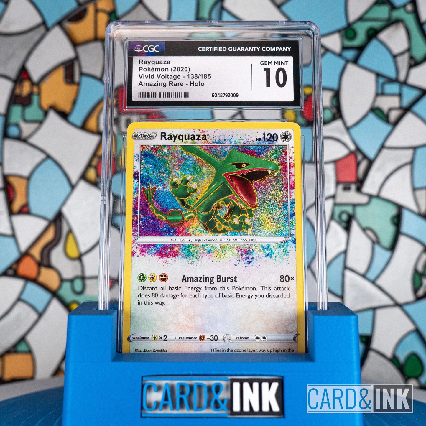 Rayquaza Amazing Rare Vivid Voltage Pokemon CGC 10 - CIL-000420