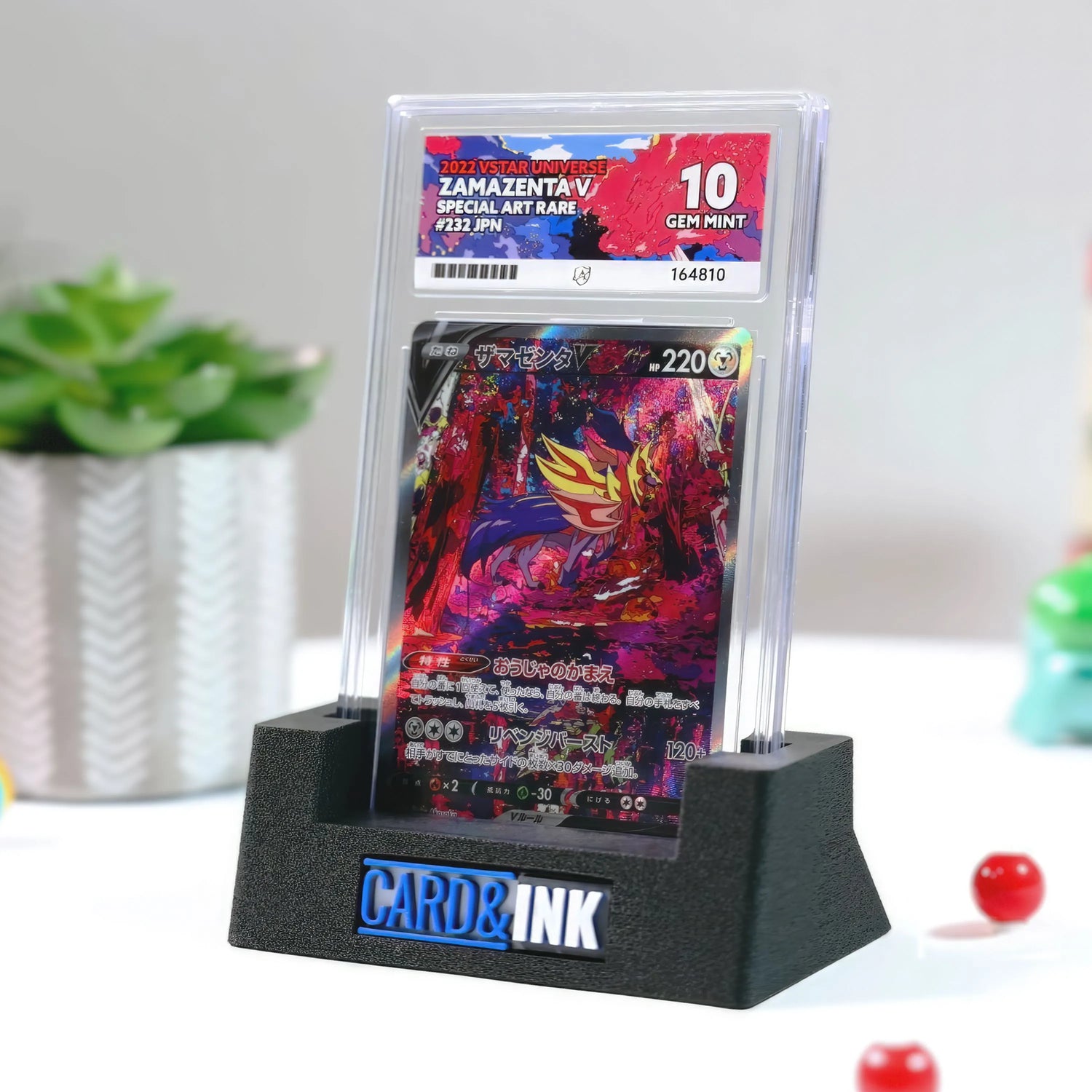 Card & Ink Graded Card Stand in black