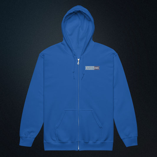 Card & Ink Zip Hoodie - front